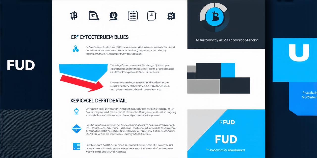 What does "FUD" mean in the context of cryptocurrency?